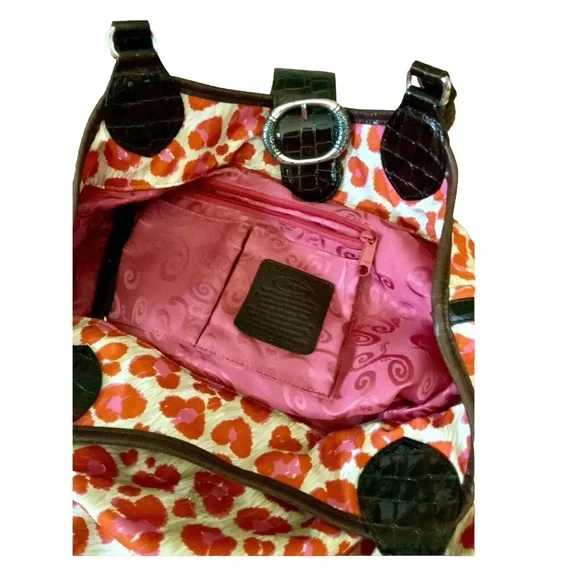 Brighton fashionista orange animal print bag - Picture 5 of 5